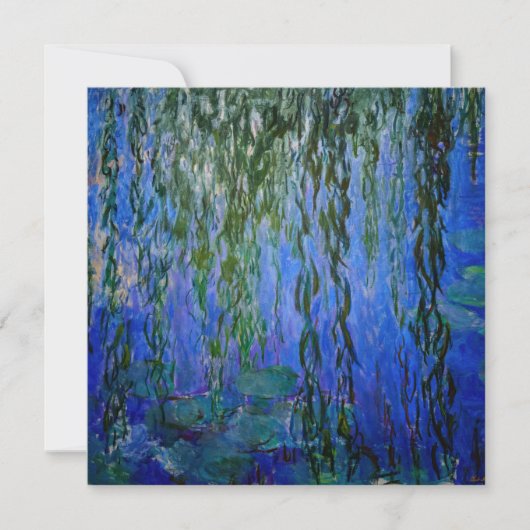 Claude Monet - Water Lilies met sluipende wilg Kaart (Voorkant)
