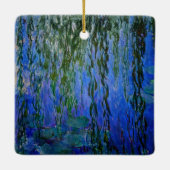 Claude Monet - Water Lilies met sluipende wilg Keramisch Ornament (Achterkant)