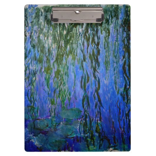 Claude Monet - Water Lilies met sluipende wilg Klembord (Voorkant)