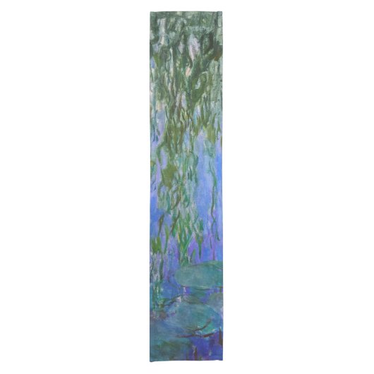 Claude Monet - Water Lilies met sluipende wilg Korte Tafelloper (Voorkant)