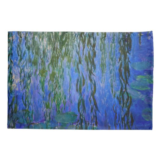 Claude Monet - Water Lilies met sluipende wilg Kussensloop (Achterkant)