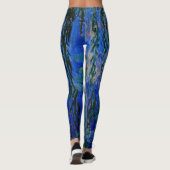 Claude Monet - Water Lilies met sluipende wilg Leggings (Achterkant)