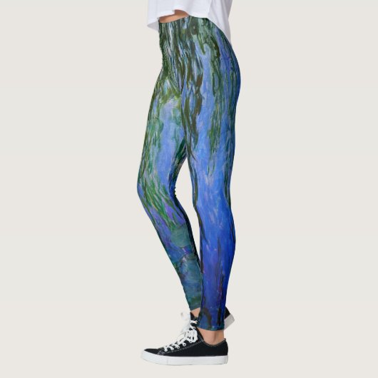 Claude Monet - Water Lilies met sluipende wilg Leggings (Links)