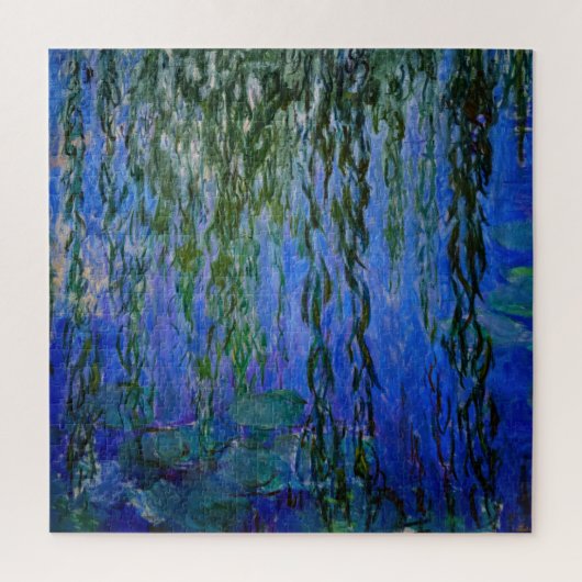 Claude Monet - Water Lilies met sluipende wilg Legpuzzel (Verticaal)