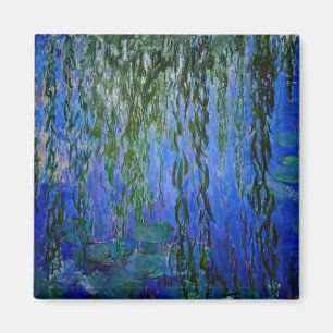 Claude Monet - Water Lilies met sluipende wilg Magneet