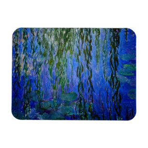 Claude Monet - Water Lilies met sluipende wilg Magneet