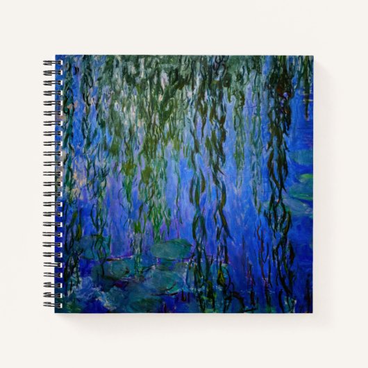 Claude Monet - Water Lilies met sluipende wilg Notitieboek (Voorkant)