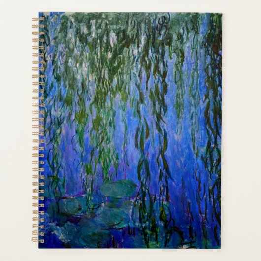 Claude Monet - Water Lilies met sluipende wilg Planner (Voorkant)