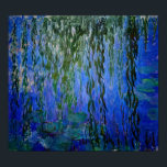 Claude Monet - Water Lilies met sluipende wilg Poster<br><div class="desc">Water Lilies met sluiptrekkende takken / Nympheas avec rameaux de saule door Claude Monet in 1916-1919</div>