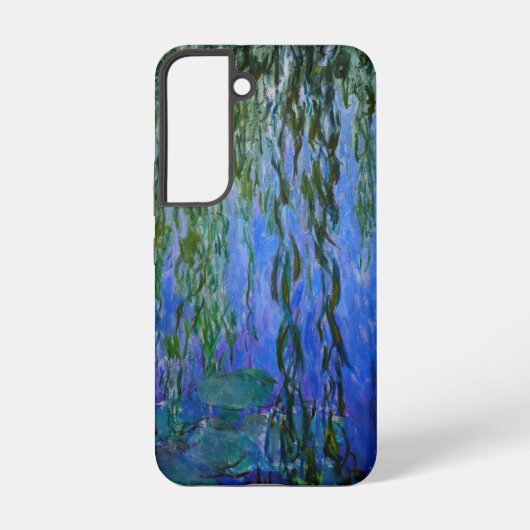 Claude Monet - Water Lilies met sluipende wilg Samsung Galaxy Hoesje (Achterkant)