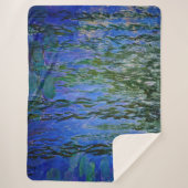 Claude Monet - Water Lilies met sluipende wilg Sherpa Deken (Voorkant)