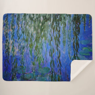 Claude Monet - Water Lilies met sluipende wilg Sherpa Deken