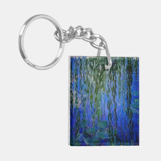 Claude Monet - Water Lilies met sluipende wilg Sleutelhanger (Voorkant Links)