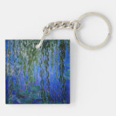 Claude Monet - Water Lilies met sluipende wilg Sleutelhanger (Achterkant)