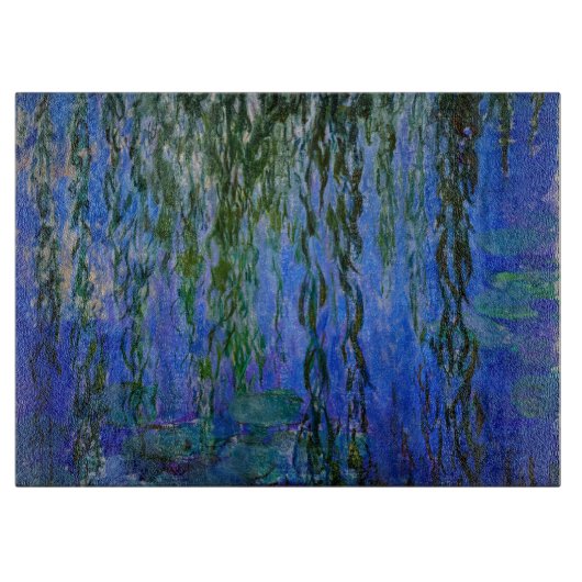 Claude Monet - Water Lilies met sluipende wilg Snijplank (Voorkant)