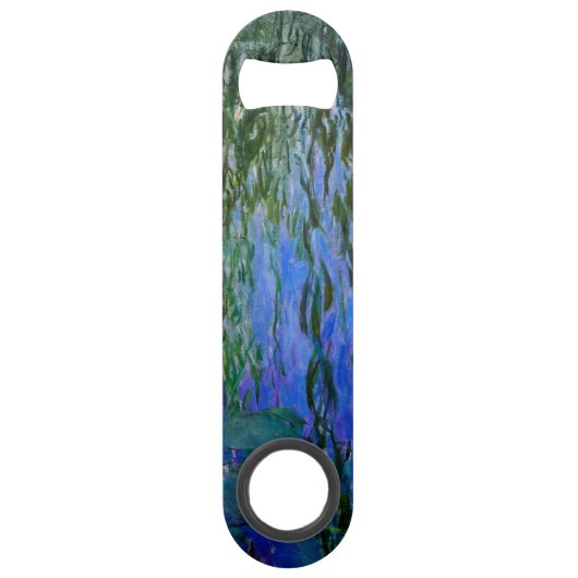 Claude Monet - Water Lilies met sluipende wilg Speed Flessenopener (Achterkant)