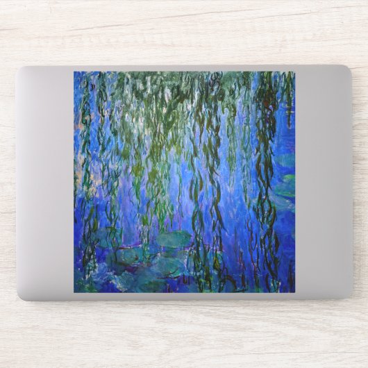 Claude Monet - Water Lilies met sluipende wilg Sticker (Computer)