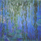 Claude Monet - Water Lilies met sluipende wilg Sticker (Voorkant)