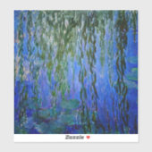 Claude Monet - Water Lilies met sluipende wilg Sticker (Vel)