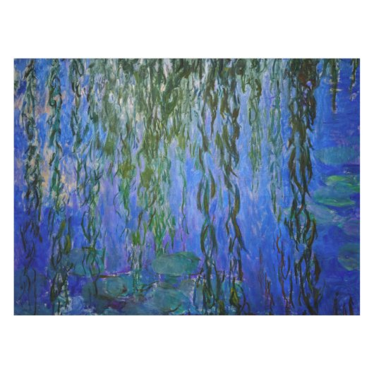 Claude Monet - Water Lilies met sluipende wilg Tafelkleed (Voorkant (Horizontaal))