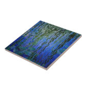 Claude Monet - Water Lilies met sluipende wilg Tegeltje (Zijkant)