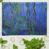 Claude Monet - Water Lilies met sluipende wilg Theedoek (Gevouwen)