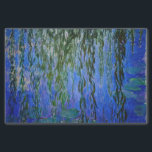 Claude Monet - Water Lilies met sluipende wilg Tissuepapier<br><div class="desc">Water Lilies met sluiptrekkende takken / Nympheas avec rameaux de saule door Claude Monet in 1916-1919</div>