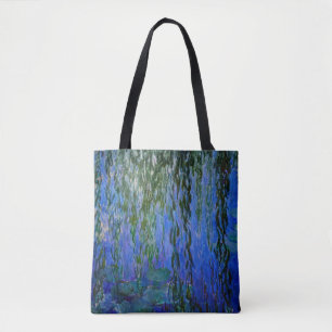Claude Monet - Water Lilies met sluipende wilg Tote Bag