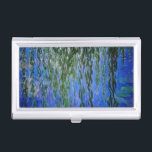 Claude Monet - Water Lilies met sluipende wilg Visitekaarthouder<br><div class="desc">Water Lilies met sluiptrekkende takken / Nympheas avec rameaux de saule door Claude Monet in 1916-1919</div>