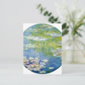 Claude Monet Water-Lilies Nymph?as 1908 Technique  Briefkaart (Staand voorkant)