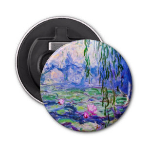 Claude Monet - Water Lilies / Nympheas 1919 Button Flesopener