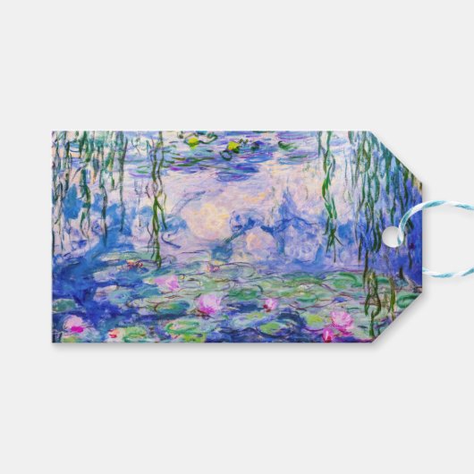 Claude Monet - Water Lilies / Nympheas 1919 Cadeaulabel (Voorkant (Horizontaal))