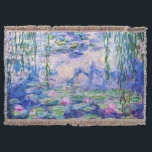 Claude Monet - Water Lilies / Nympheas 1919 Deken<br><div class="desc">Water Lilies / Nympheas (W.1852) - Claude Monet,  Oil on Canvas,  1916-1919</div>