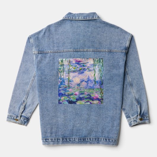 Claude Monet - Water Lilies / Nympheas 1919 Denim Jacket (Achterkant)