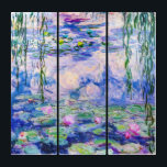Claude Monet - Water Lilies / Nympheas 1919 Drieluik<br><div class="desc">Water Lilies / Nympheas (W.1852) - Claude Monet,  Oil on Canvas,  1916-1919</div>