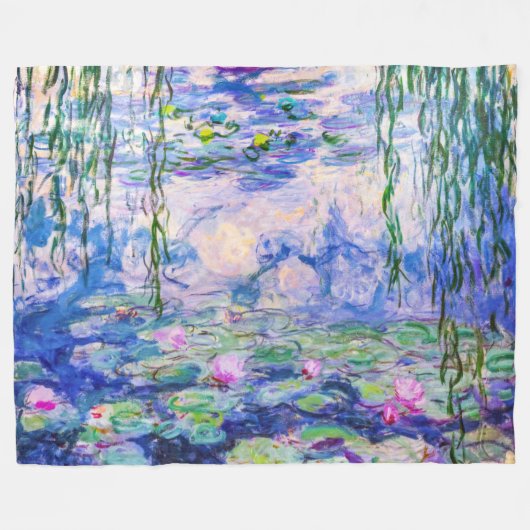 Claude Monet - Water Lilies / Nympheas 1919 Fleece Deken (Voorkant (Horizontaal))