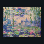 Claude Monet - Water Lilies / Nympheas 1919 Hout Afdruk<br><div class="desc">Water Lilies / Nympheas (W.1852) - Claude Monet,  Oil on Canvas,  1916-1919</div>