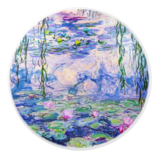 Claude Monet - Water Lilies / Nympheas 1919 Keramische Knop (Voorkant)