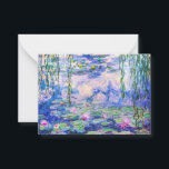 Claude Monet - Water Lilies / Nympheas 1919 Notitiekaartje<br><div class="desc">Water Lilies / Nympheas (W.1852) - Claude Monet,  Oil on Canvas,  1916-1919</div>