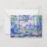 Claude Monet - Water Lilies / Nympheas 1919 Notitiekaartje<br><div class="desc">Water Lilies / Nympheas (W.1852) - Claude Monet,  Oil on Canvas,  1916-1919</div>