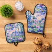 Claude Monet - Water Lilies / Nympheas 1919 Ovenwant & Pannenlap Set (Top down)