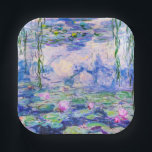 Claude Monet - Water Lilies / Nympheas 1919 Papieren Bordje<br><div class="desc">Water Lilies / Nympheas (W.1852) - Claude Monet,  Oil on Canvas,  1916-1919</div>