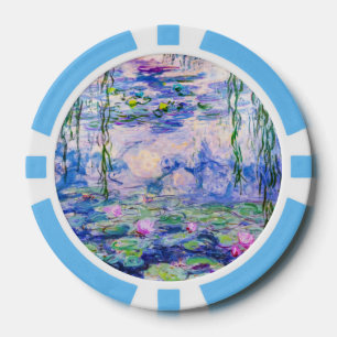 Claude Monet - Water Lilies / Nympheas 1919 Poker Chips