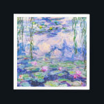 Claude Monet - Water Lilies / Nympheas 1919 Servet<br><div class="desc">Water Lilies / Nympheas (W.1852) - Claude Monet,  Oil on Canvas,  1916-1919</div>