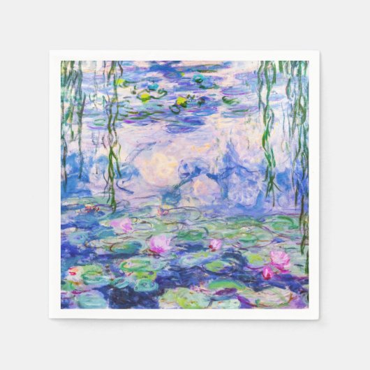 Claude Monet - Water Lilies / Nympheas 1919 Servet (Voorkant)