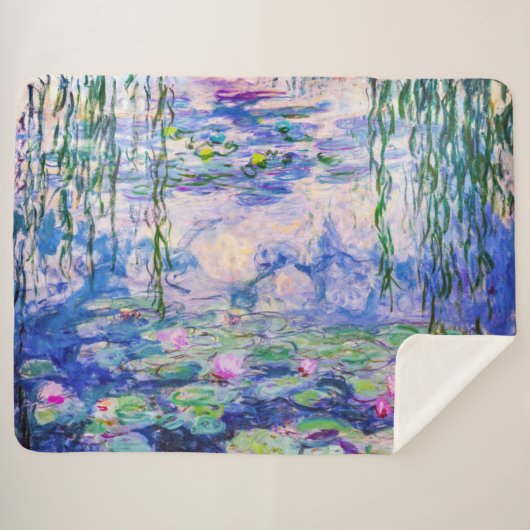 Claude Monet - Water Lilies / Nympheas 1919 Sherpa Deken (Voorkant (horizontaal))