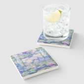 Claude Monet - Water Lilies / Nympheas 1919 Stenen Onderzetter (Zijkant)