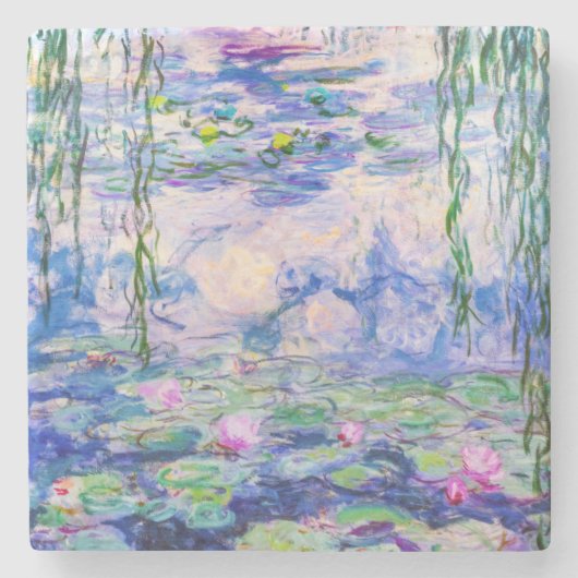 Claude Monet - Water Lilies / Nympheas 1919 Stenen Onderzetter (Voorkant)