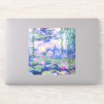 Claude Monet - Water Lilies / Nympheas 1919 Sticker<br><div class="desc">Water Lilies / Nympheas (W.1852) - Claude Monet,  Oil on Canvas,  1916-1919</div>