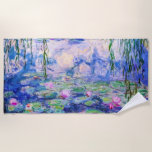 Claude Monet - Water Lilies / Nympheas 1919 Strandlaken<br><div class="desc">Water Lilies / Nympheas (W.1852) - Claude Monet,  Oil on Canvas,  1916-1919</div>